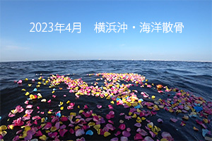 2023年4月　横浜沖・海洋散骨